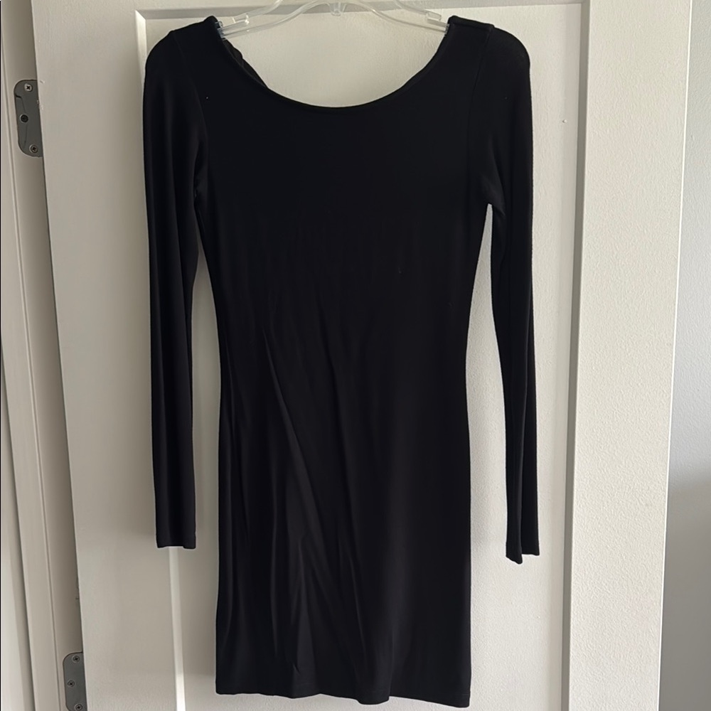 Forever 21 Black Bodycon Long Sleeve Dress